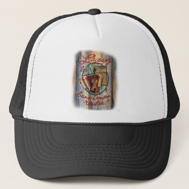 Cajun-Musik-Instrumente Truckerkappe (Vorderseite)