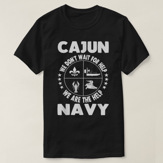 Cajun Navy Desaster Relief Support Volunteer Gesch T-Shirt (Design vorne)