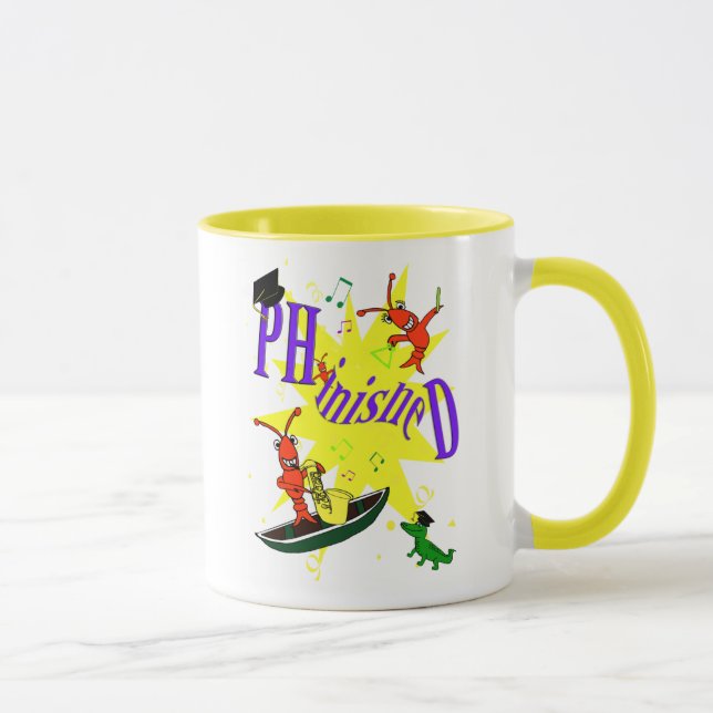 Cajun Panzerkrebse PH.d. "Phinished " Tasse (Rechts)