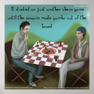 Cajun Schess Funny Poster