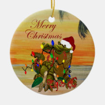 Cajun Weihnachten auf dem bayou Holiday Untersetze