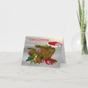 Cajun Weihnachten durch den Bayou Alligator und Ku Karte