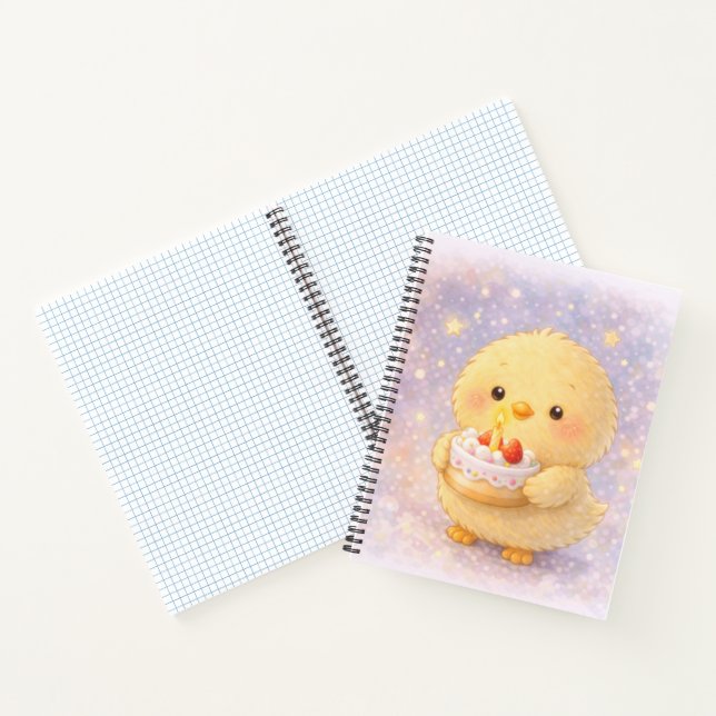 Cake Alma Chick Cute Birthday Notebook Notizbuch (Innenseite)