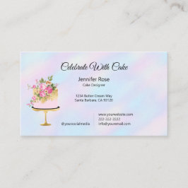 Cake Bakery Business Cards | Pastell Abstrakt Visitenkarte