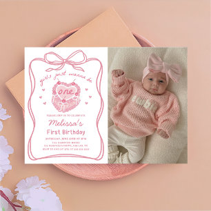 Cake Bow Girls wollen einfach nur ein Geburtstags- Einladung