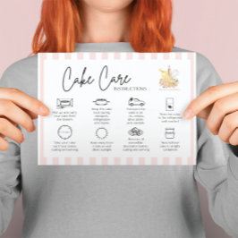 Cake Care Bäckerei Danke Karte