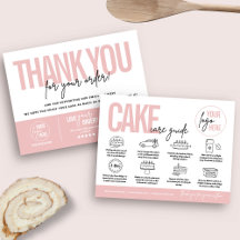 Cake Care Guide, V2 Cake Care Instructions