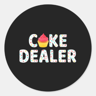 Cake Dealer Backkuchen Kuchen Zuckerguss Runder Aufkleber