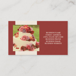 Cake Designer oder Hochzeitskarten Visitenkarte