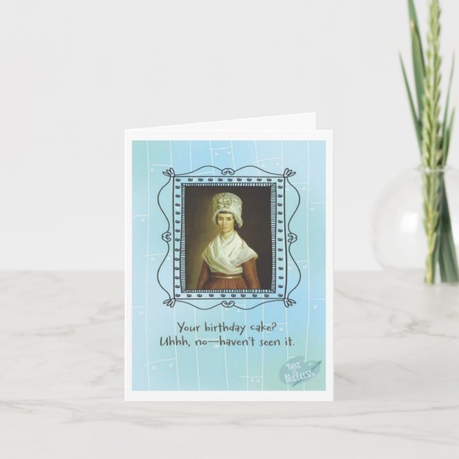 CAKE HAT BIRTHDAY CARD KARTE (Vorderseite)