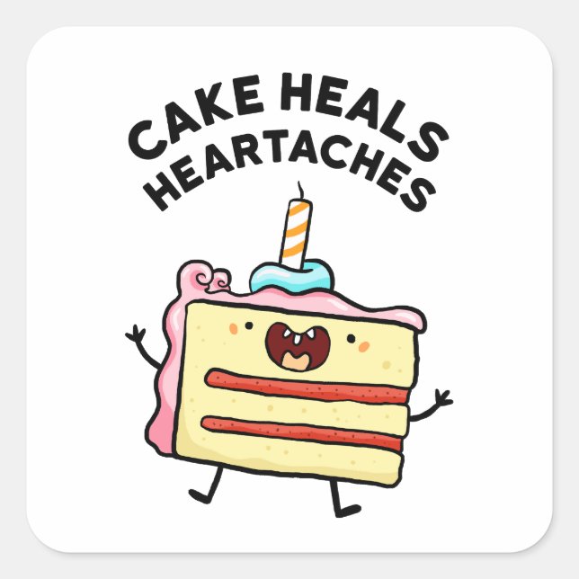 Cake Heartaches Cake Quote Aufkleber (Vorderseite)