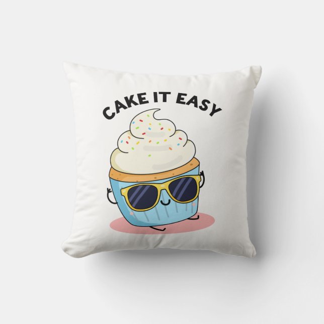 Cake It Easy Funny Cupcake Puff Kissen (Vorderseite)