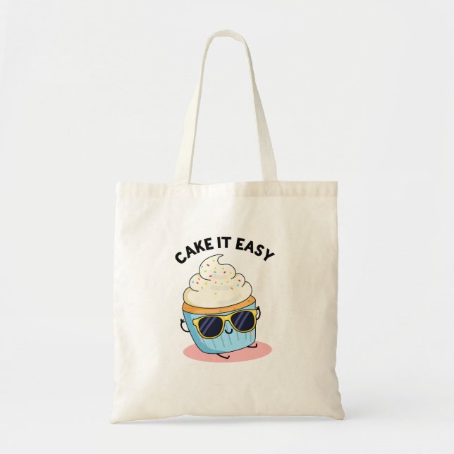 Cake It Easy Funny Cupcake Puff Tragetasche (Vorne)