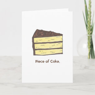 Cake Layer Slice Gratulations Card Karte