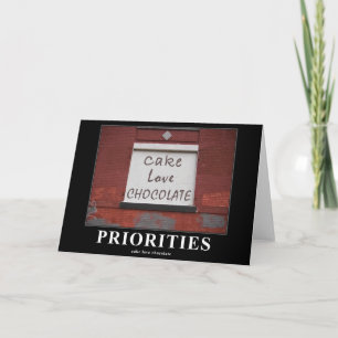 Cake Liebe Schokolade Graffiti Motivierend Karte