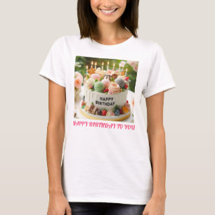 Cake Logo Design für besondere Feierlichkeiten T-Shirt