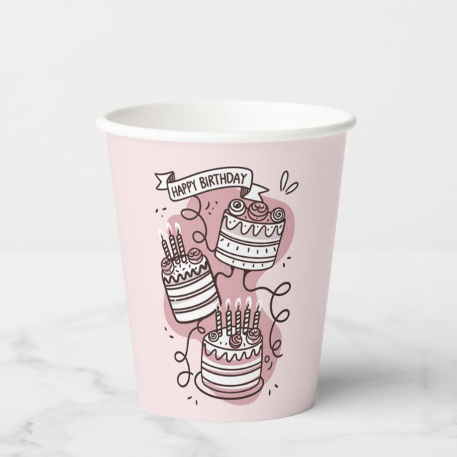 Cake Parade Pappbecher (Vorderseite)