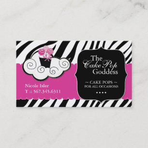 Cake Pops Business Cards - kundenspezifisch Visitenkarte