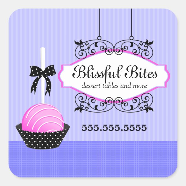 Cake Pops Desserts Stickers (Vorderseite)