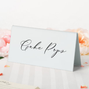 Cake Pops Food Label Wedding Party Zelt Sign Tischaufsteller
