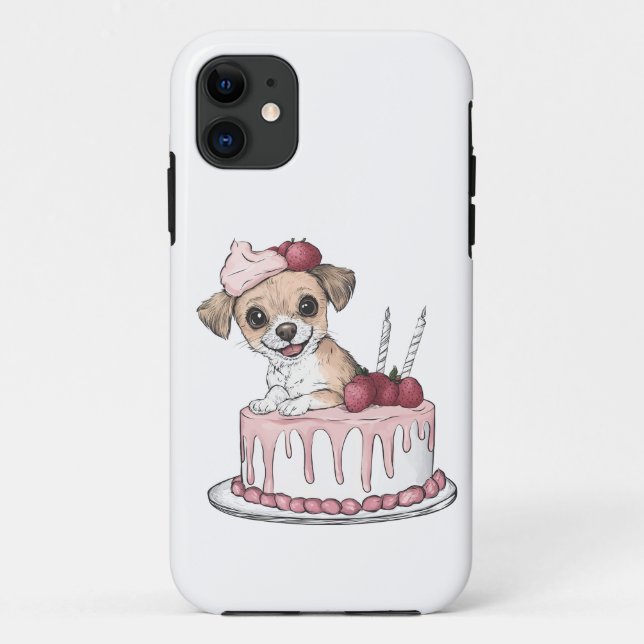 Cake Puppy Joy Case-Mate iPhone Hülle (Rückseite)