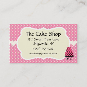 Cake Shop Bäckerei Business Cards Visitenkarte