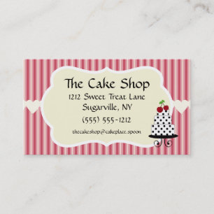Cake Shop Baker boulangerie Cartes de visite
