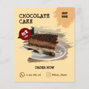 Cake Shop Custom Editable Flyer