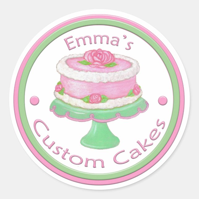 Cake Sticker ~ Danke (Vorderseite)
