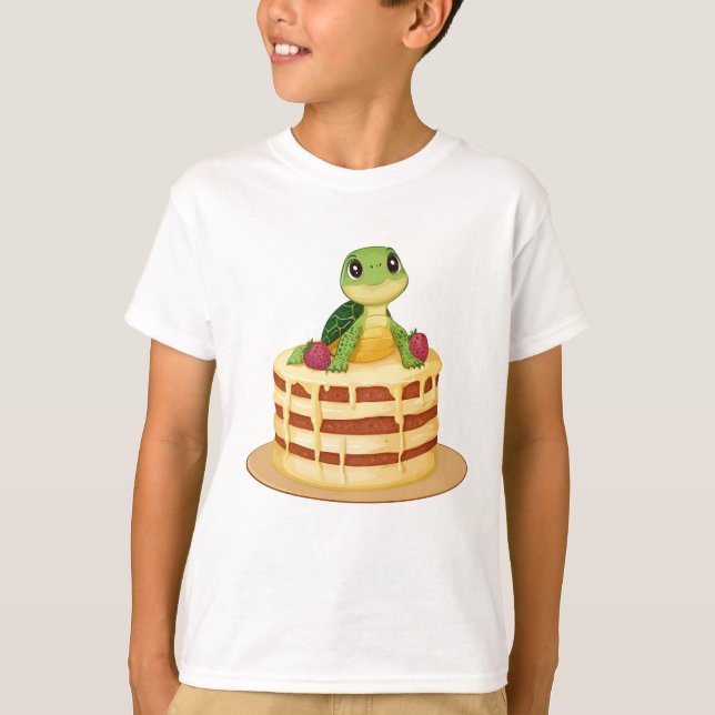 Cake Turtle Party T-Shirt (Vorderseite)