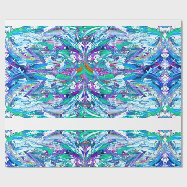 Cake Zuckerguss Spritzer Art Wrapping Paper Geschenkpapier (Flach)