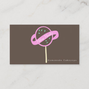 Cakepop-Logo-Banner-Torte Dekorateur Wirbel Visitenkarte