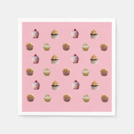 Cakes Colorful Napkins Serviette