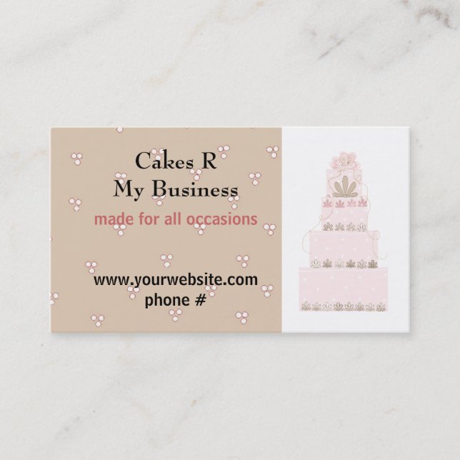 Cakes/mein Geschäftsdesign Visitenkarte (Vorderseite)