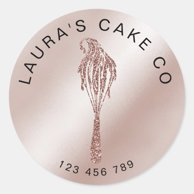 Cakes Süßigkeiten Cupcake Zuhause Bäckerei Giro de Runder Aufkleber (Vorderseite)