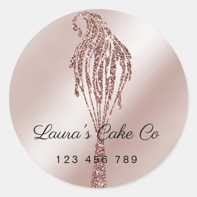 Cakes Süßigkeiten Cupcake Zuhause Bäckerei Giro de Runder Aufkleber (Vorderseite)
