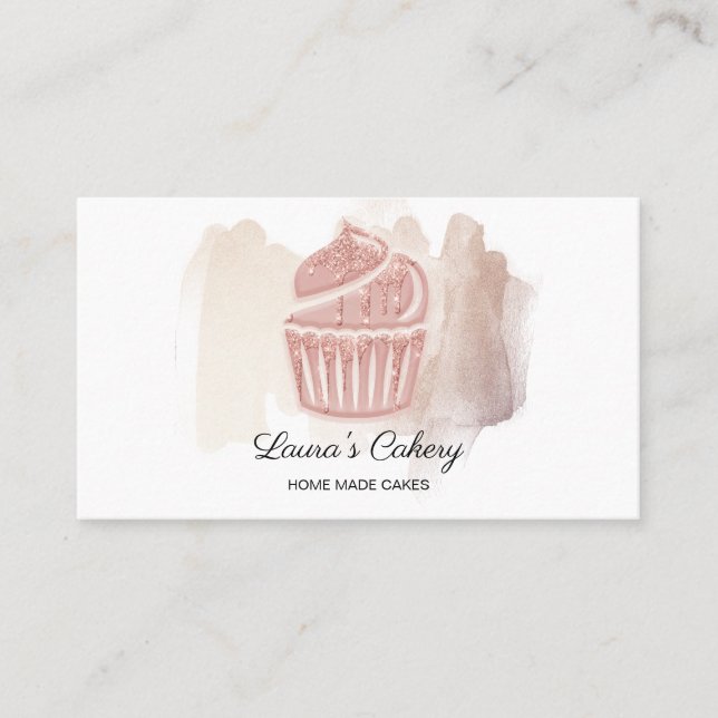 Cakes & Süßigkeiten Cupcake Zuhause Bäckerei Niedl Visitenkarte (Vorderseite)
