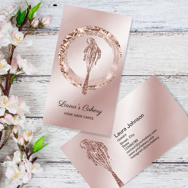 Cakes & Süßigkeiten Cupcake Zuhause Bäckerei Tropf Visitenkarte (Von Creator hochgeladen)