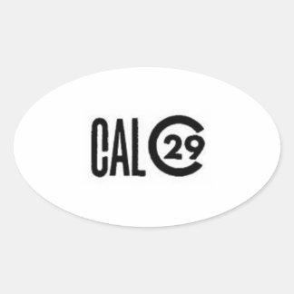 Cal 29 Sailboat-Aufkleber Ovaler Aufkleber
