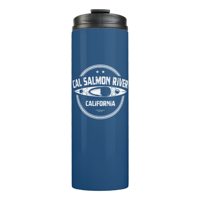 Cal Salmon River California Kayaking Thermosbecher (Vorderseite)