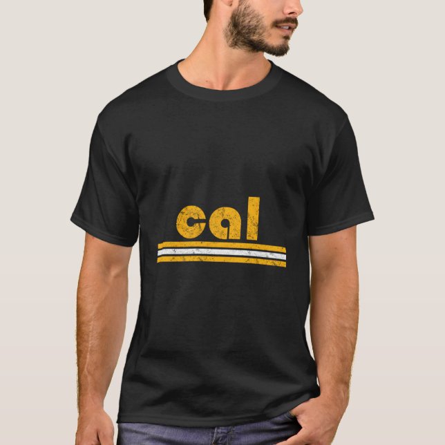 Cal Three Strip California Throwback T-Shirt (Vorderseite)