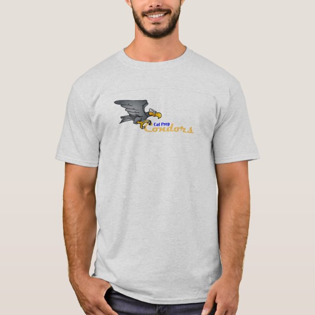 Cal-Vorbereitungs-Kondore auf hellfarbigem Shirt (Vorderseite)