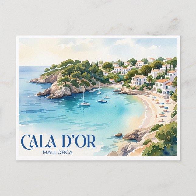 Cala d'Or Spanien Postkarte (Vorderseite)