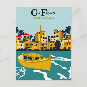 Cala Figuera, Mallorca, Spanien Postkarte