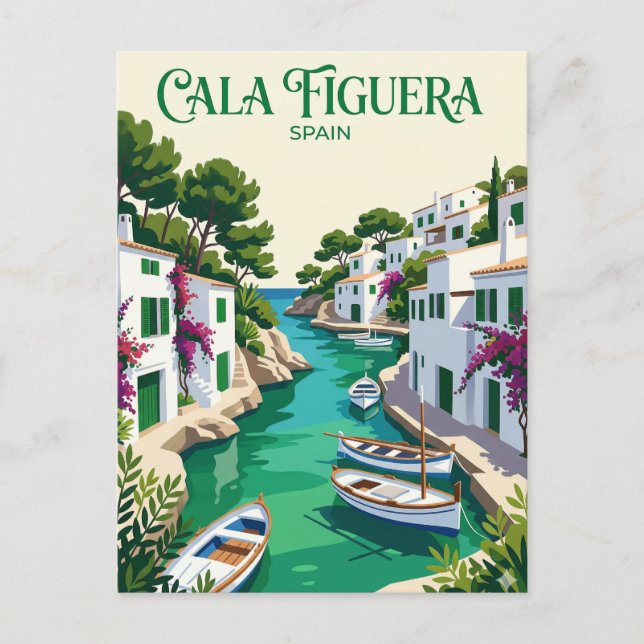 Cala Figuera Spanien Postkarte (Vorderseite)