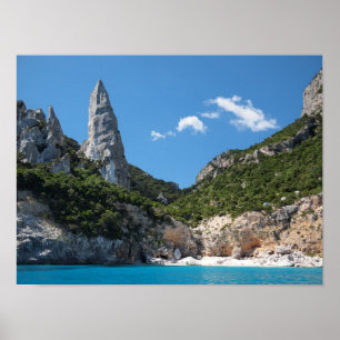 Cala Goloritze Strand, Sardinien Poster