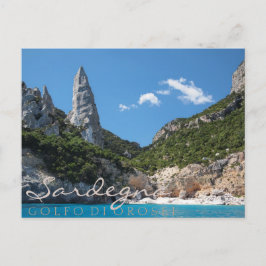 Cala Goloritze Strand, Sardinien Text Postkarte