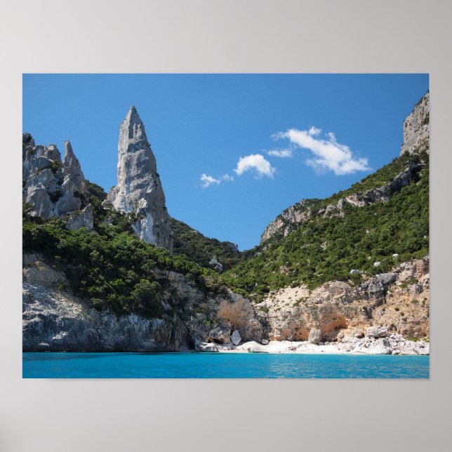 Cala Goloritze Strand, sardisches Poster (Vorne)