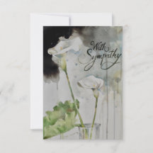 Cala Lily Beileid Flat Card