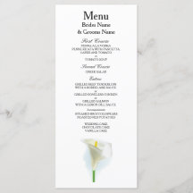 Cala Lily Moderne einfache Hochzeitsvorstellungen
